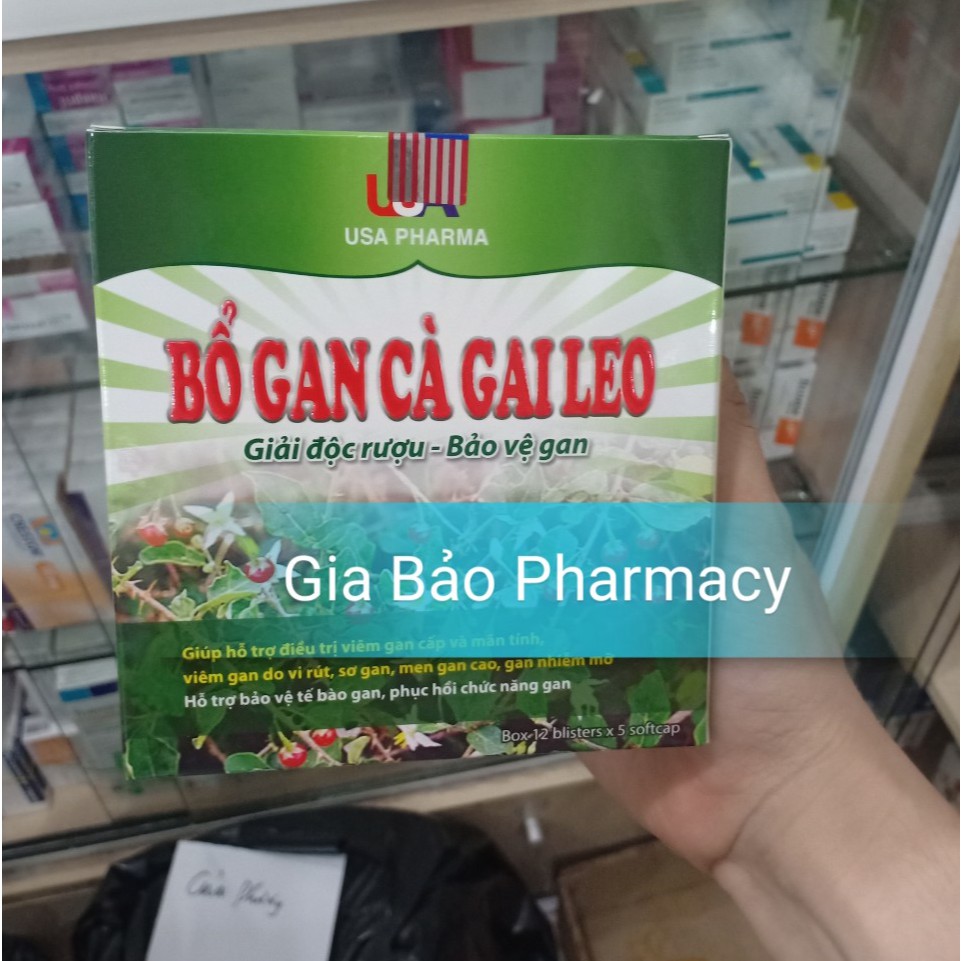 Viên uống BỔ GAN CÀ GAI LEO giúp giải độc gan