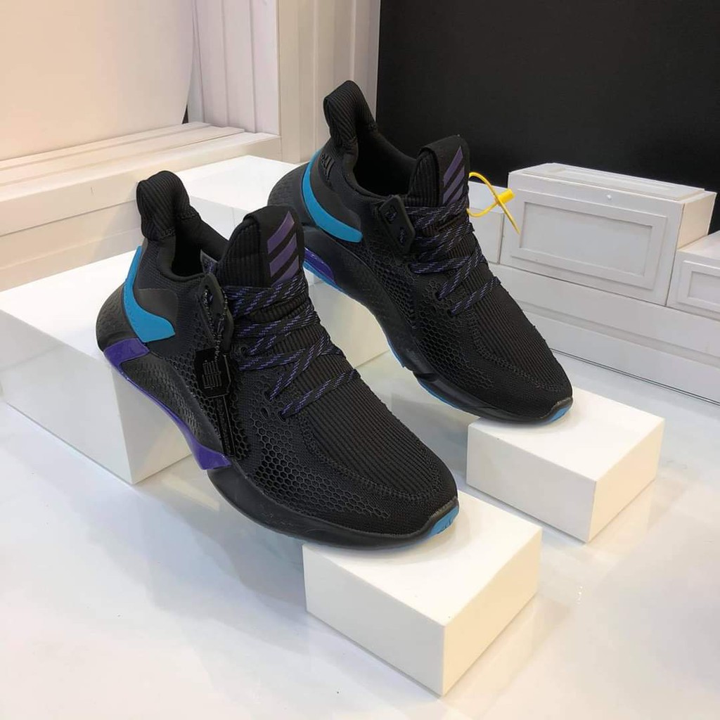 [FullBox &amp;Bill] Giày Alphabounce InstinctM màu đen gót tím Cực HOT Chuẩn Form