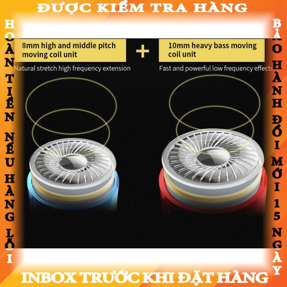 Tai Nghe TOPK F02 Cho ip 6 Với 2 Trình Điều Khiển Âm Thanh Nổi Hifi 3.5mm tanhoang