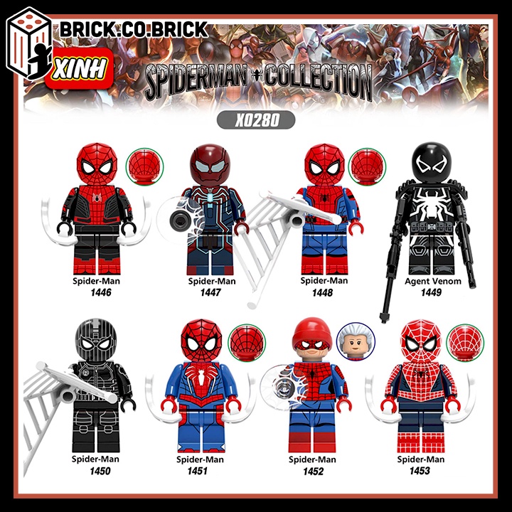 Lego Marvel Spider Man Siêu Anh Hùng Người Nhện Đồ Chơi Lắp Ráp Sáng Tạo Mô Hình Nhân Vật Nhỏ Trưng Bày X0280