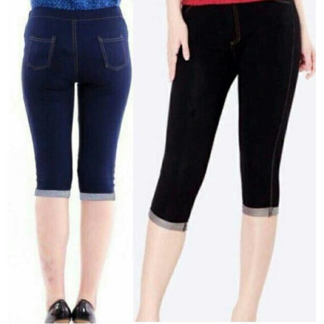 Quần legging ngố giả bò