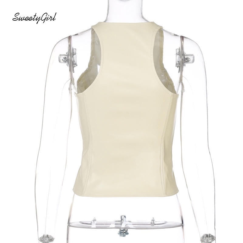 Áo Tank Top Cổ Chữ V Khoét Sâu Màu Trơn Thời Trang Quyến Rũ Cho Nữ