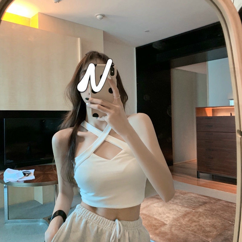 Áo Kiểu Không Tay Hở Vai Cổ Yếm Hở Lưng Thời Trang Xuân Thu Quyến Rũ Cho Nữ | BigBuy360 - bigbuy360.vn