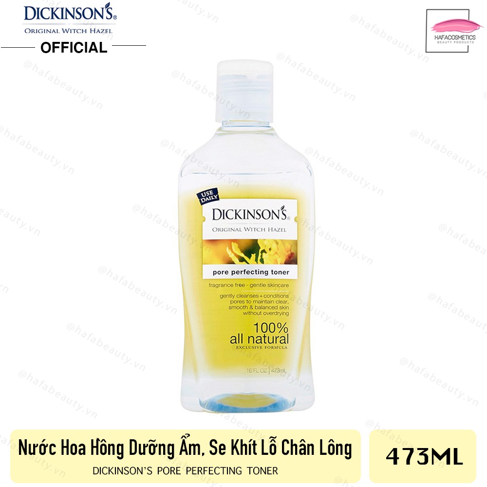 Nước hoa hồng Dickinson's Original Witch Hazel Pore Perfecting Toner 473ml