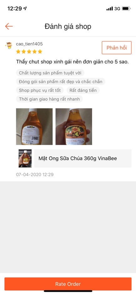 Mật Ong Sữa Chúa 360g VinaBee