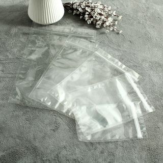 10 túi zip trong suốt 2 mặt
