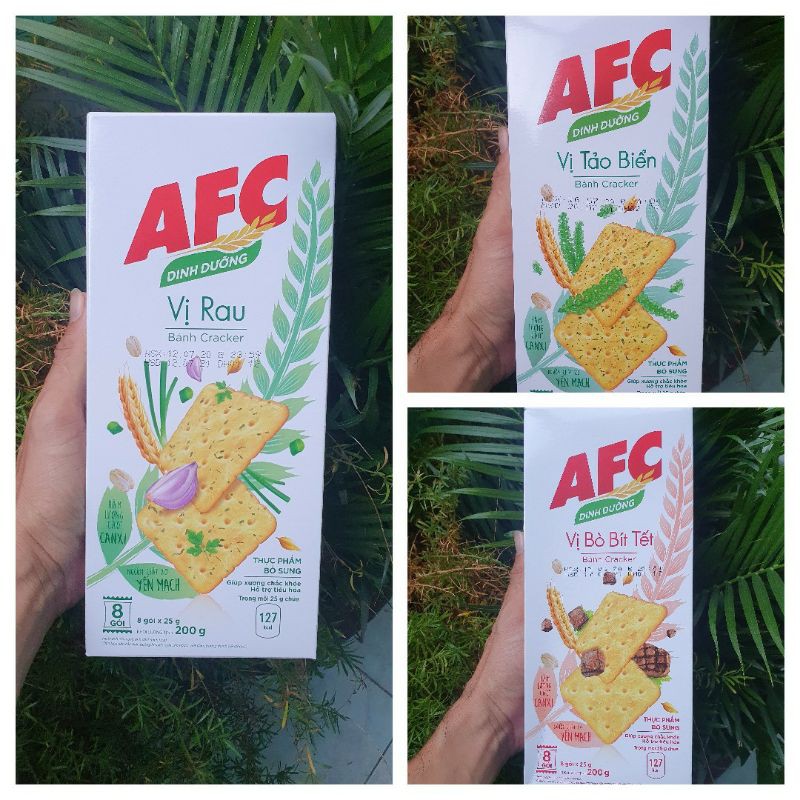 BÁNH QUY CRACKER MẶN AFC 200GR