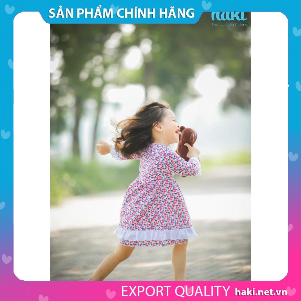 Đầm bé gái_Váy Cinderella HAKI - Hồng gấu- HK485