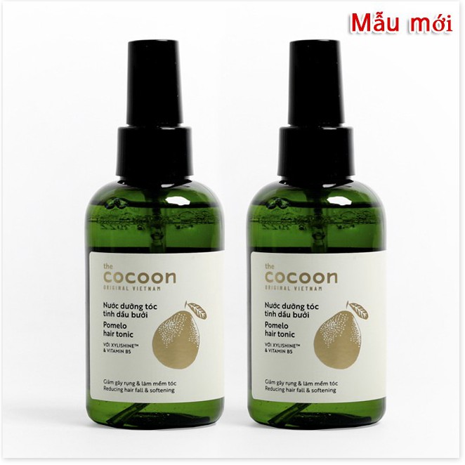 Combo 2 chai Nước dưỡng tóc tinh dầu vỏ bưởi POMELO COCOON giảm rụng tóc, kích thích rụng tóc, phục hồi hư tổn 140ml