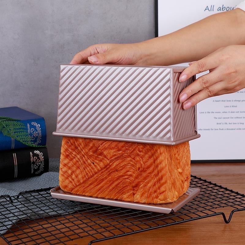 [Hàng cao cấp] Khuôn Bánh Gối 500gr, Khuôn Bánh Mỳ Sandwich hiệu UNIBAKER