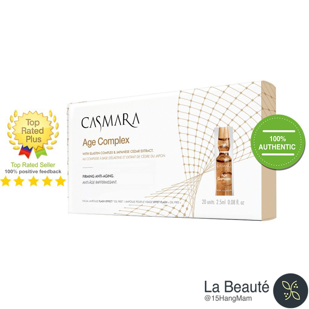 [Chính Hãng] Huyết Thanh Trẻ Hóa Làn Da Chỉ Tính Bằng Vài Ngày - Casmara Age Complex Firming Anti-Aging (5 ống - 20 ống)