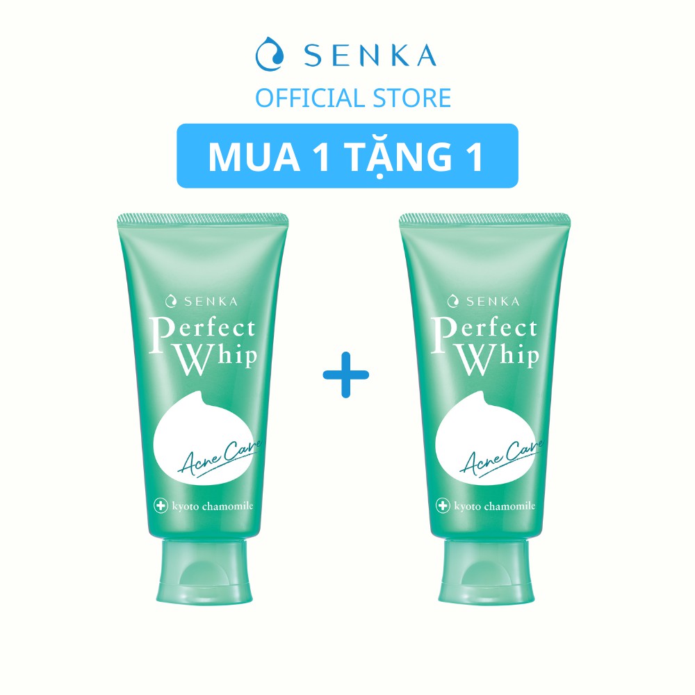 Sữa rửa mặt dành cho da mụn Senka perfect whip acne care 100g
