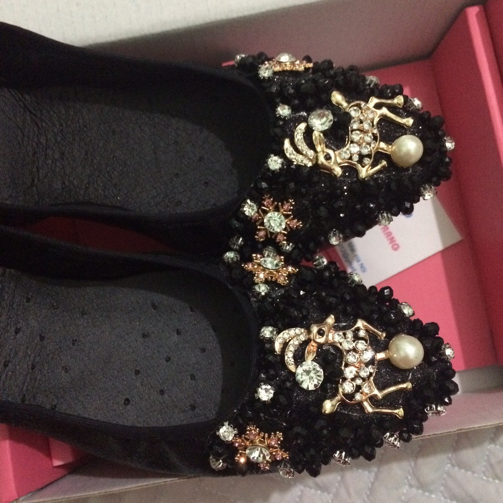 Giày búp bê họa tiết hươu(a7) | BigBuy360 - bigbuy360.vn