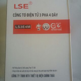 Công tơ điện tử 3 pha 4 dây LS3E4M Có Kiểm Định