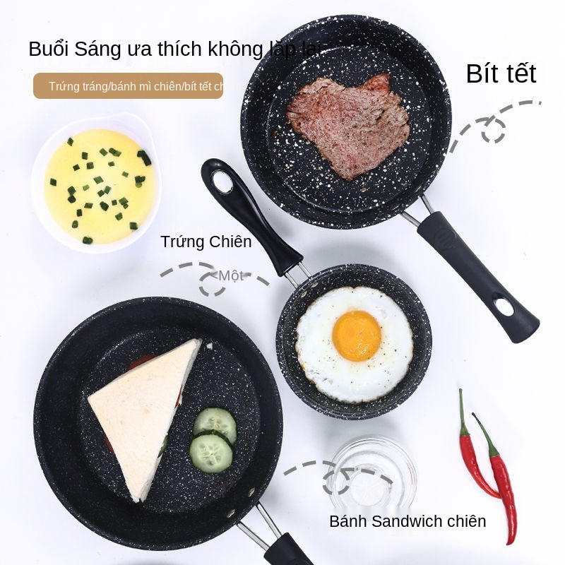 Chảo bánh kếp, trứng tráng nhỏ, mini mang thương hiệu Maifan , chống dính, nghệ, chảo, rán, bếp từ