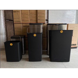 THÙNG RÁC FITIS MEGA ĐẠP - 40L - ĐEN SPL2-903 (sử dụng túi rác size XL)