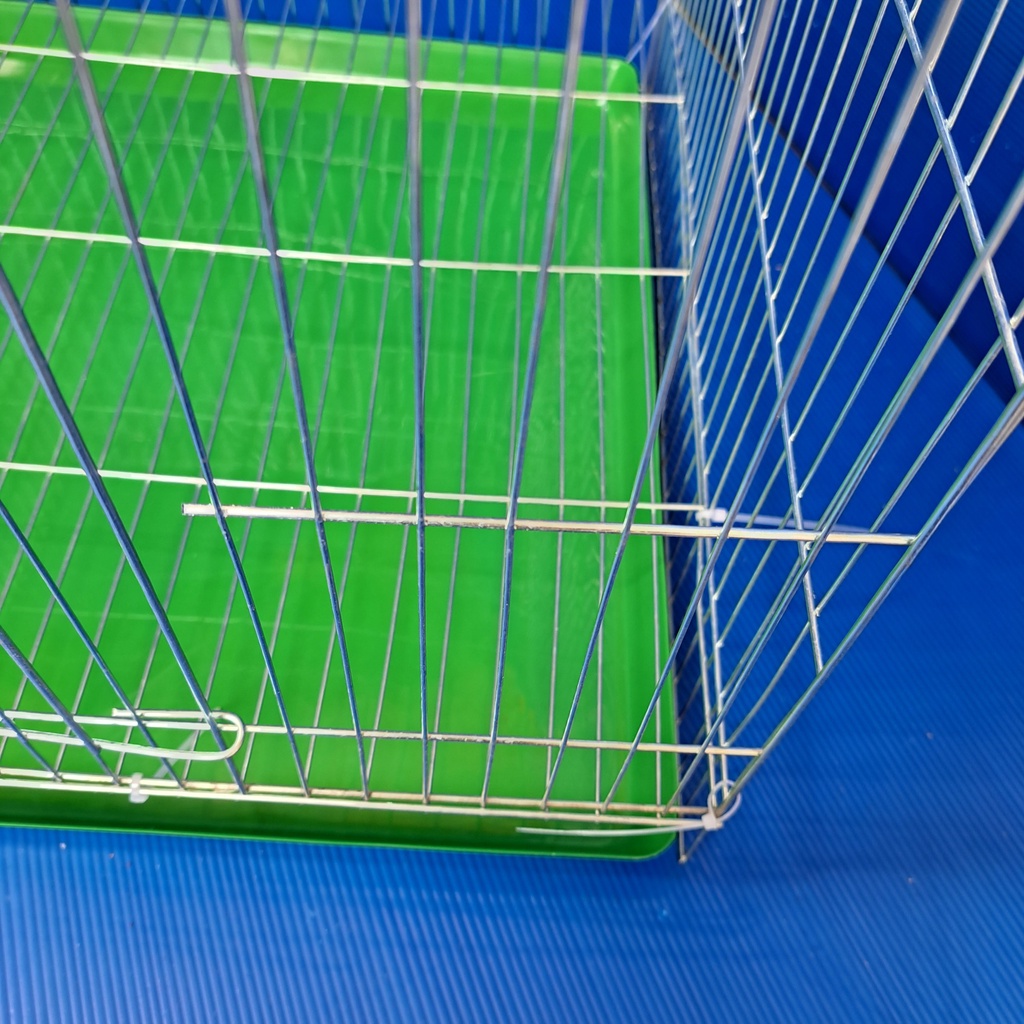 Chuồng nuôi mèo thỏ chim gà 50x50x50 kèm khay phân khoảng nan 1cm, 2cm