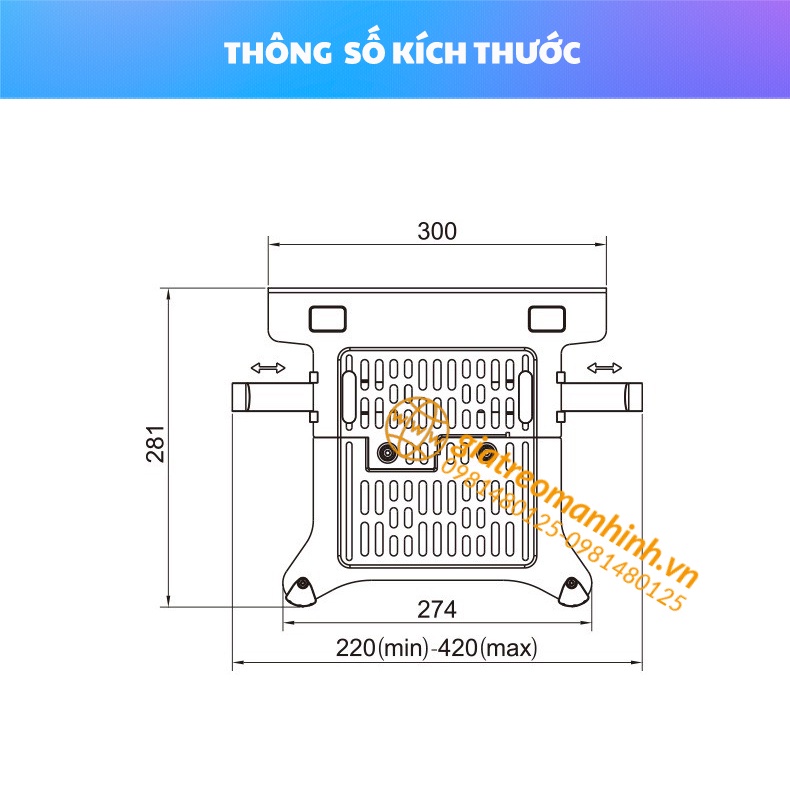 Giá Đỡ , Kẹp Laptop NB FP-2 Hỗ Trợ 10-17 Inch Chính Hãng North Bayou  - Lưu Ý : Sản phẩm lẻ chưa bao gồm tay đỡ