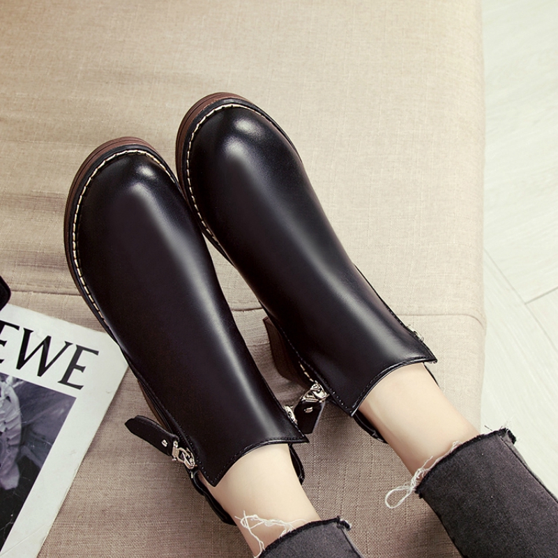 Giày boot IELGY ngắn phong cách Anh kiểu dáng Hàn Quốc Martin dành cho nữ