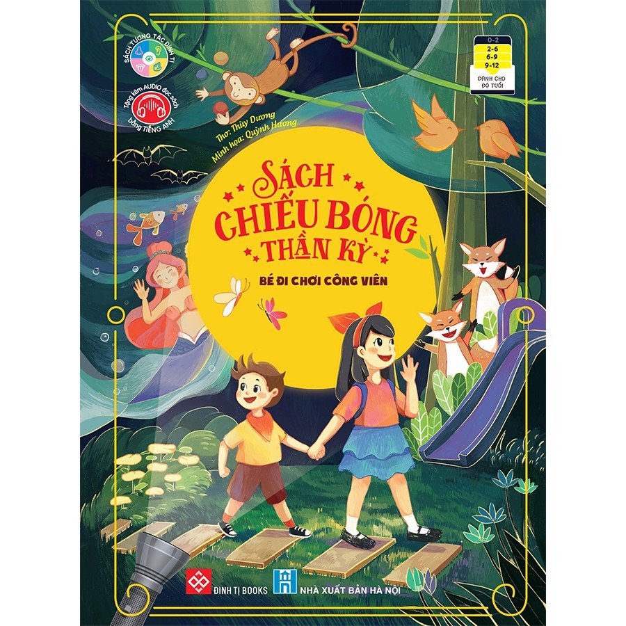 Sách- Sách chiếu bóng thần kỳ - Bé đi chơi công viên Sách chiếu bóng thần kỳ