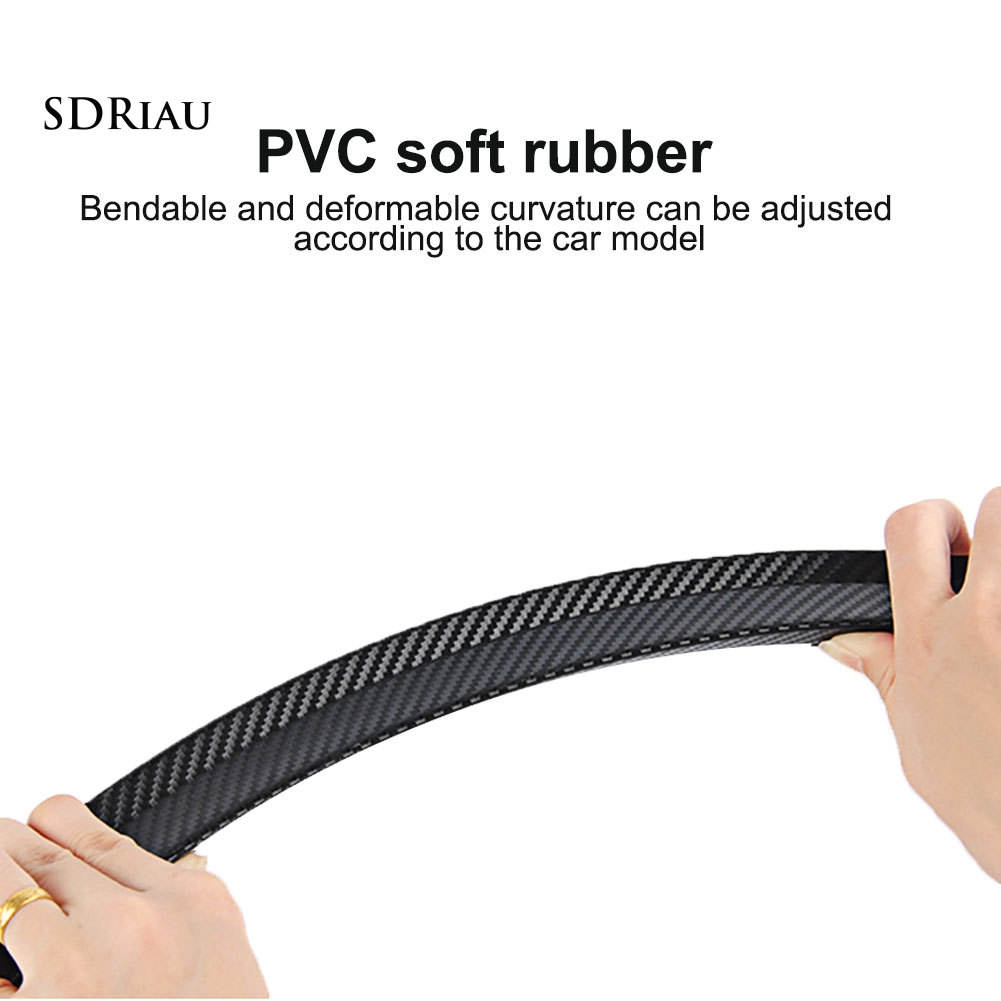 Set 2 dải sợi carbon 42cm trang trí viền bánh xe ô tô