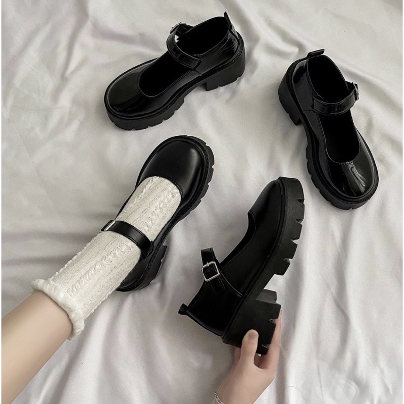 Giày lolita dây cài đế 5cm hàng qc