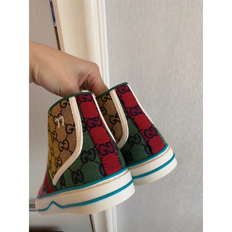 Giày thể thao cổ cao của nam cao cấp Gucci GG Arrival Gucci tennis 1977 x Disney | BigBuy360 - bigbuy360.vn