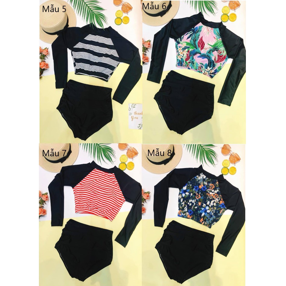[ĐỒ ĐI BIỂN][SẬP SÀN]Bikini set dài tay nhiều họa tiết, ảnh shop tự chụp* | BigBuy360 - bigbuy360.vn