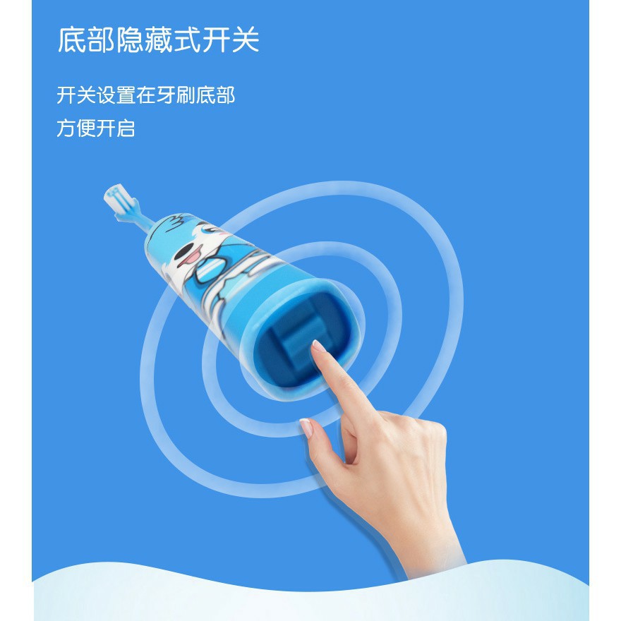 Bàn Chải Máy Cho Bé - Bàn Chải Điện Bàn Chải Đánh Răng Tự Động Cho Bé Chạy Pin