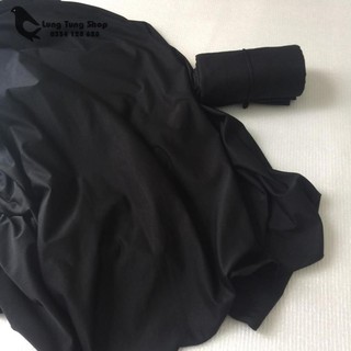 [ Chiếu + mền ] Combo 1 chiếu ngủ văn phòng viền đen và mền màu đen