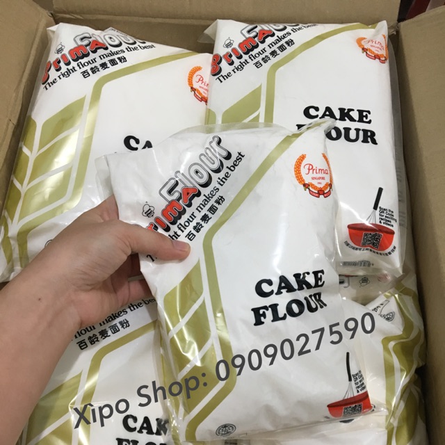 Bột Mì Không Tẩy Cake Flour (Số 8) Prima 1kg