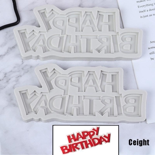 Khuôn Làm Bánh Chất Liệu Silicone Hình Chữ Happy Birthday