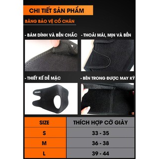 Băng cuốn bảo vệ mắt cá chân Aolikes A7626 ( 1 Cặp )