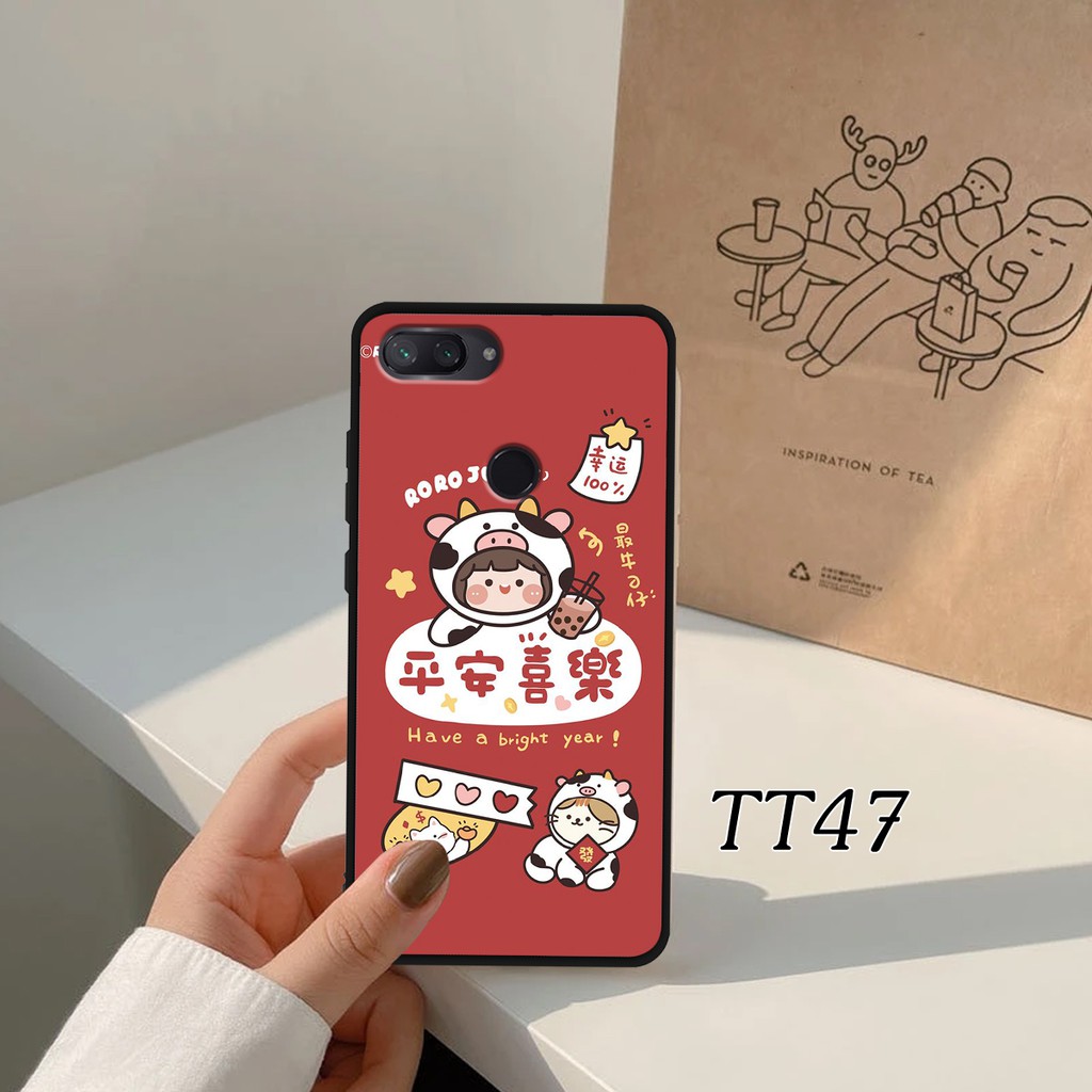 Ốp lưng Xiaomi 8 Lite - Xiaomi Mi 8 - Xiaomi 8 SE in hình Bò sữa dễ thương, chống bám bẩn, siêu đẹp.