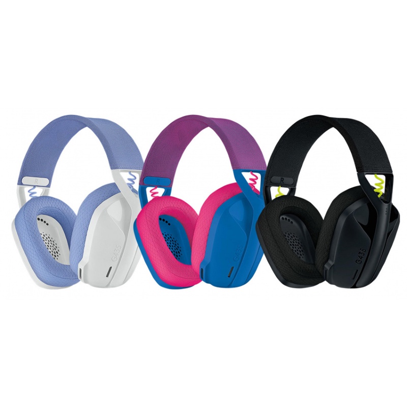 Tai Nghe Chơi Game Không Dây Bluetooth Logitech G435 – Mic Ảo Tích Hợp, Siêu Nhẹ, PC/ Mobile/ PS5 - Hàng Chính Hãng