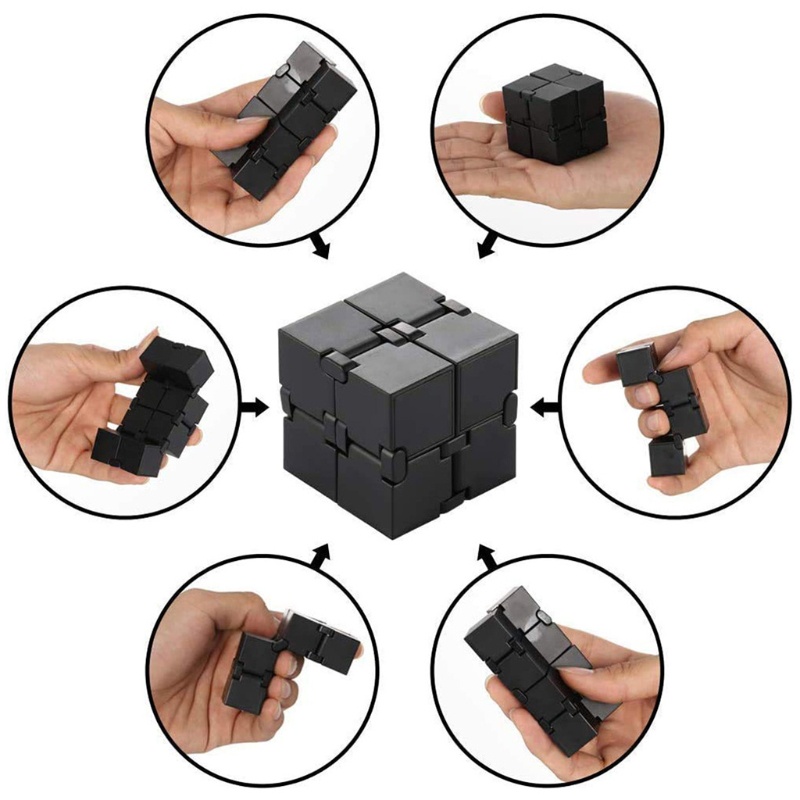1 Set Đồ Chơi Bóp Tay Hình Khối Lập Phương Mini Co Giãn Dành Cho Trẻ Em