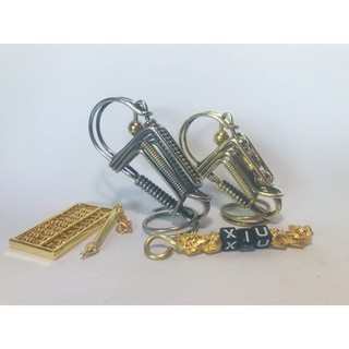 Móc Khóa Thủ Công Inox Phối ( mẫu 9)