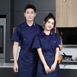  Áo Đồng Phục Đầu Bếp Ngắn Tay Chuyên Nghiệp Cho Nam Và Nữ 