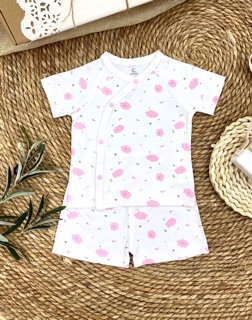 Bộ Moon ngắn sơ sinh chất Petit