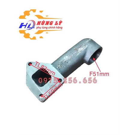 Cổ xả máy nổ 18=20=24 phụ tùng máy nổ phụ tùng Hùng Lỳ
