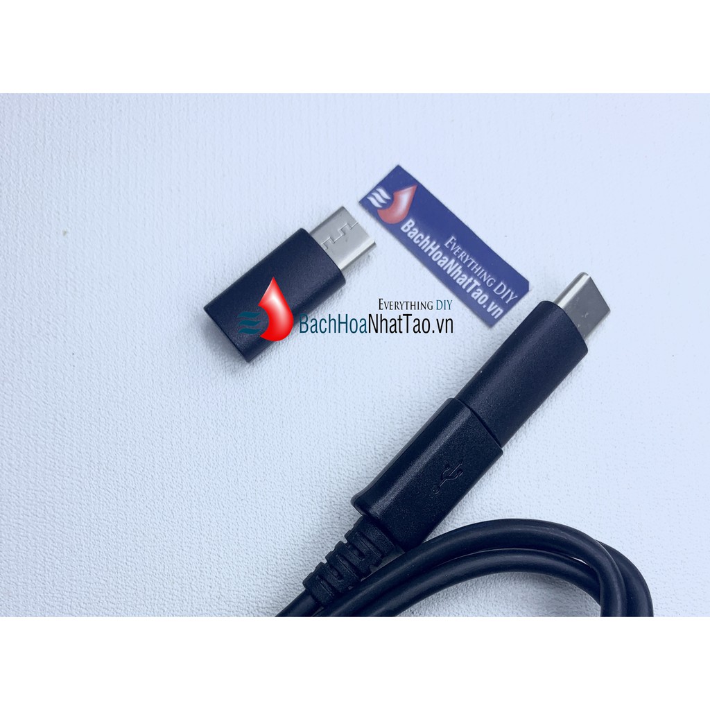 Đầu chuyển cáp sạc micro USB Sang type C – jack chuyển type C