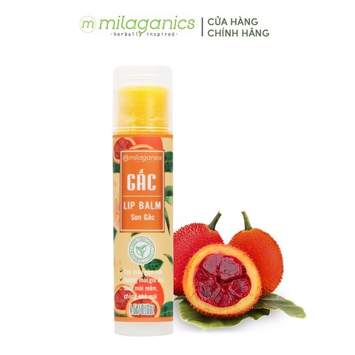 Combo 3 Son dưỡng môi, giảm thâm, hồng môi MILAGANICS (Son Trà Xanh 4.5g + Son Gấc 4.5g + Son Dừa 4.5g) | BigBuy360 - bigbuy360.vn