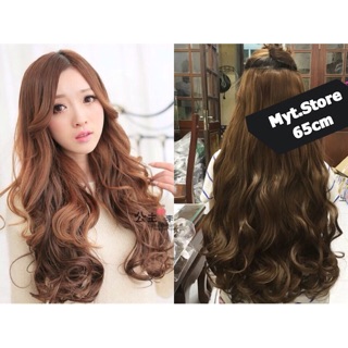 Tóc giả kẹp xoăn dài cao cấp