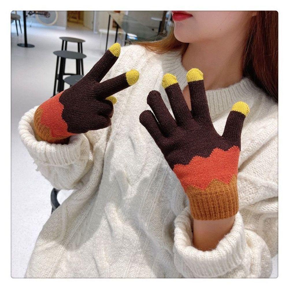 WONDER Găng Tay Cotton Giữ Ấm Mùa Đông Dễ Thương