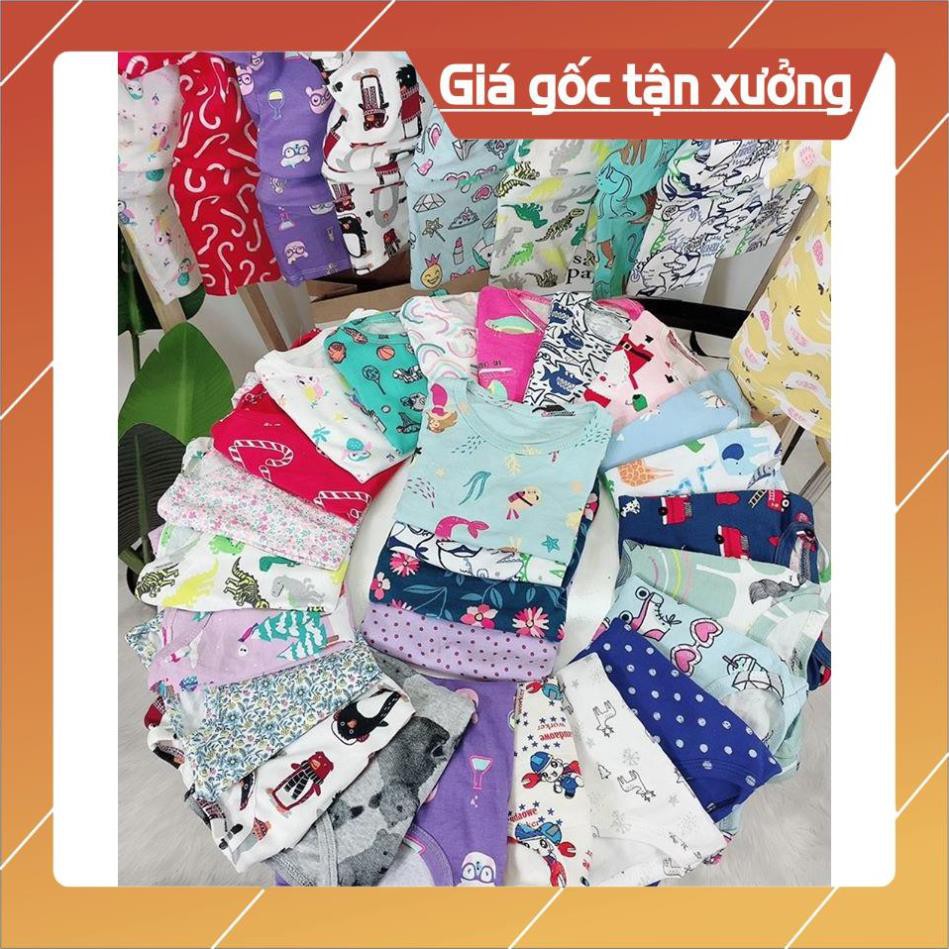 Quần áo trẻ em,đồ bộ em bé - Bộ hè bé trai + bé gái  cotton 4 c cao cấp size 6-15kg (MÀU NGẪU NHIÊN)