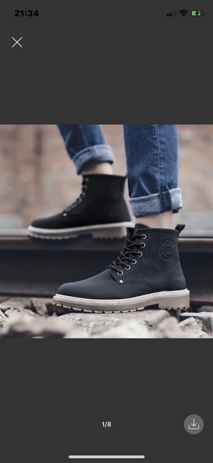 Giày nam cao cổ sneaker cao bồi hoang dã | BigBuy360 - bigbuy360.vn