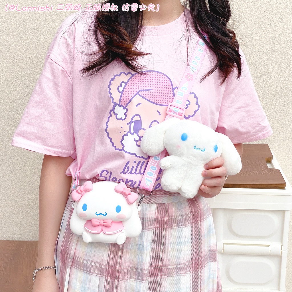 Túi Đeo Chéo Vai Bằng Silicone Màu Cầu Vồng Dành Cho Bé Gái