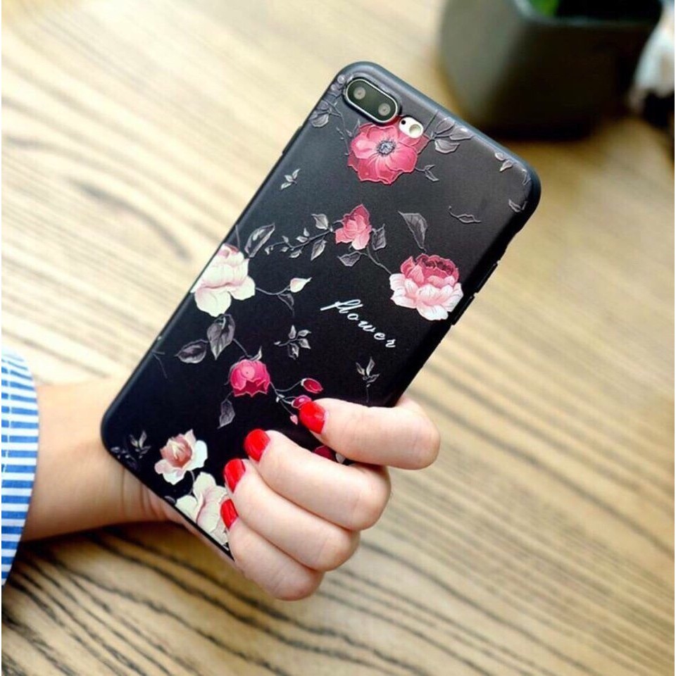 Ốp lưng 4D Hoa Luxury Đen samsung A6 / J4 J2 CORE J6 PLUS/ M20 / A7 /A9 2018 / S8/ S10 J7/ J5 2016/ A5 2017, OPPO FIND X