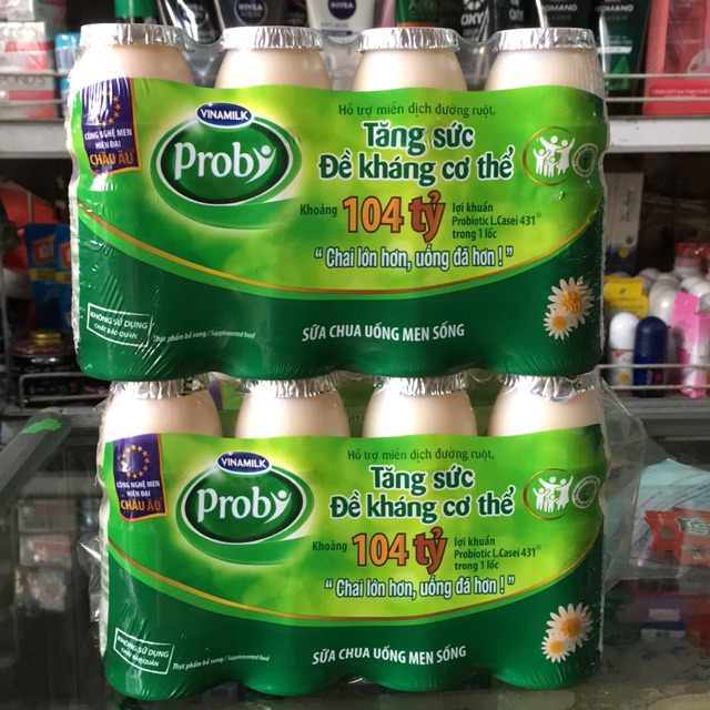 Sữa Chua Uống Proby Vỉ 4 hộp x 130ml (Nhận đơn qua Grab/Nowship)
