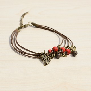 Lắc chân Handmade chiếc lá - TS-0026